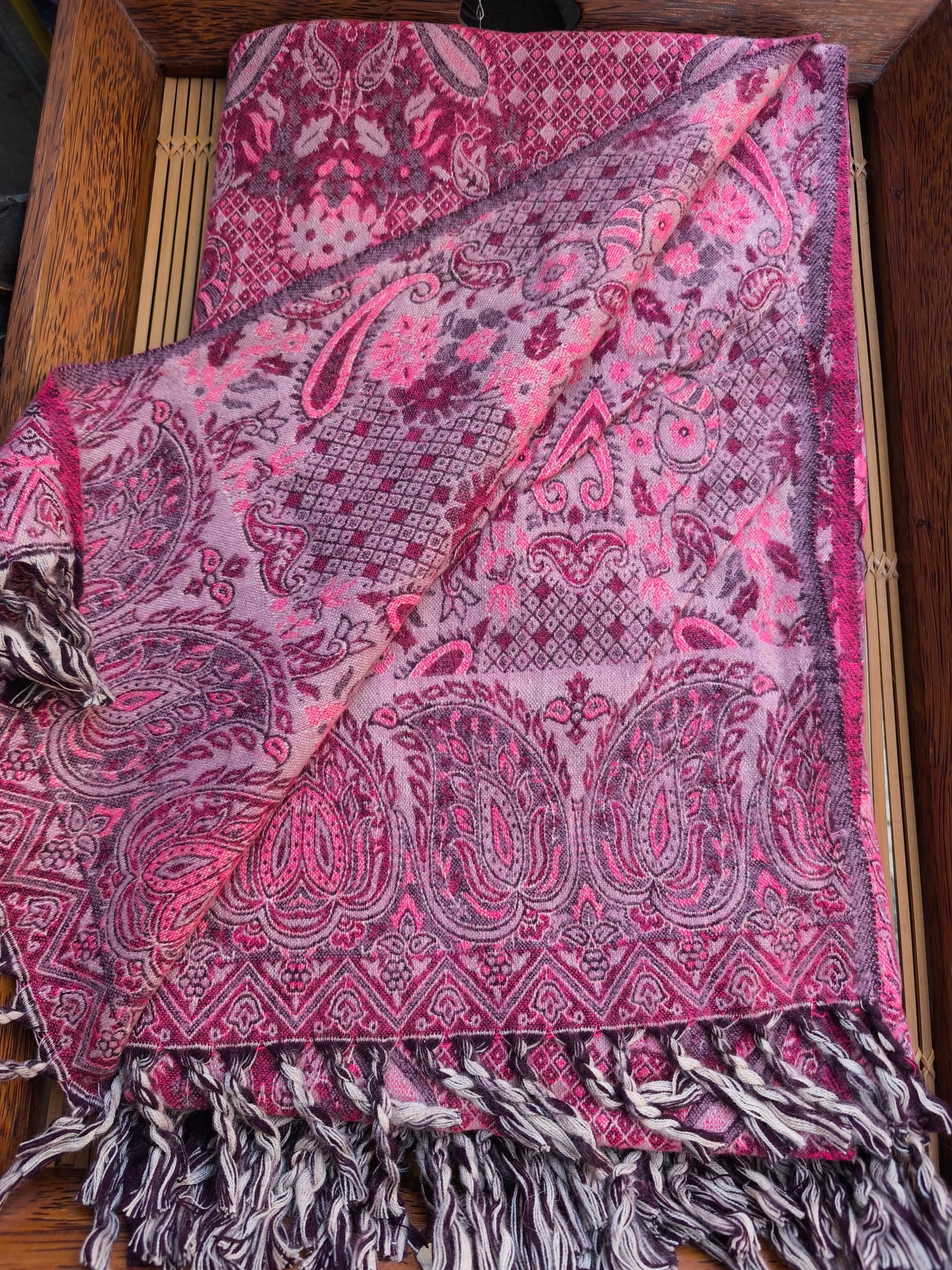 Scialle sciarpa stola Pashmina coperta lana di Yak calda Tibet 39B