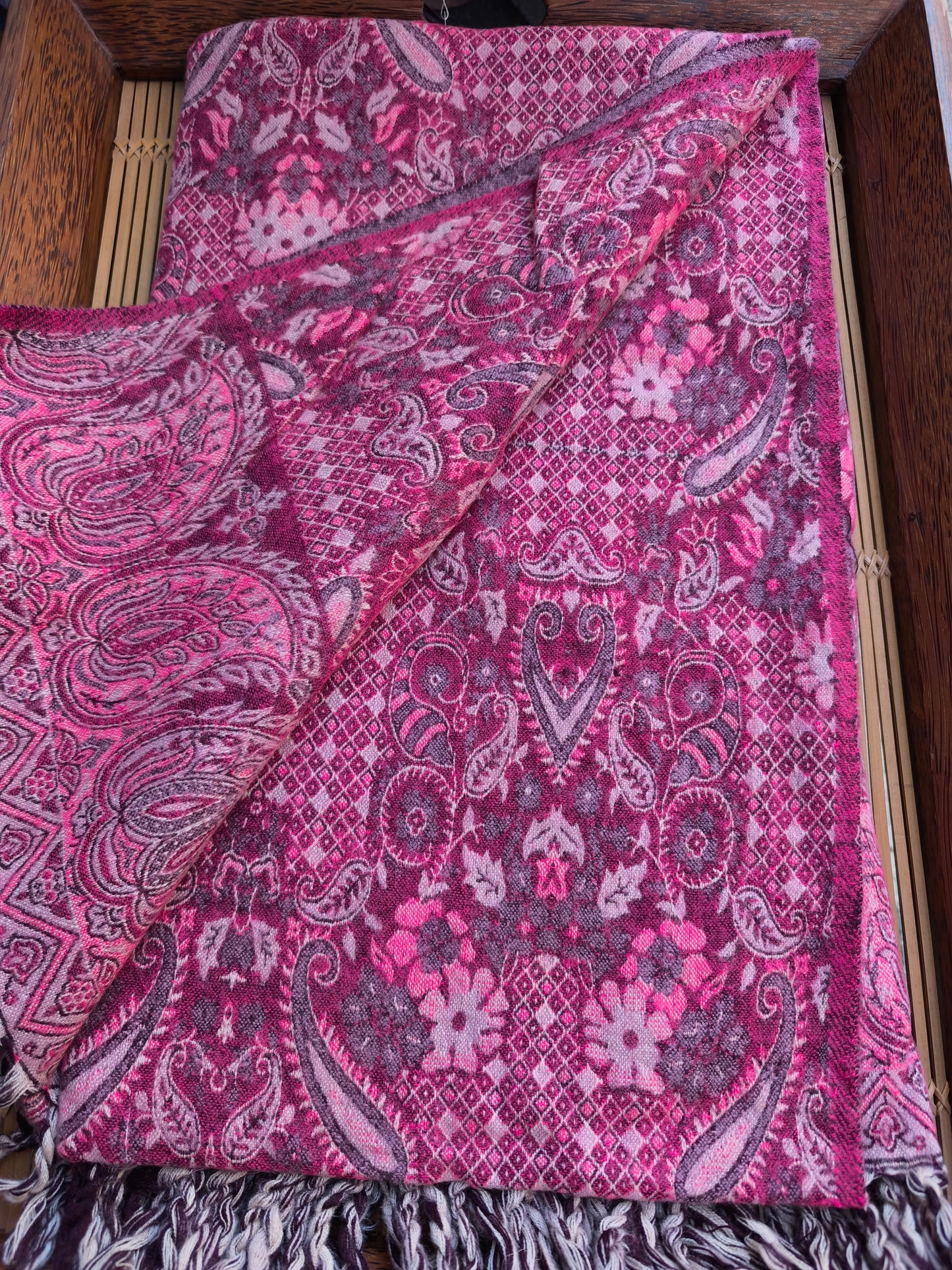 Scialle sciarpa stola Pashmina coperta lana di Yak calda Tibet 39B