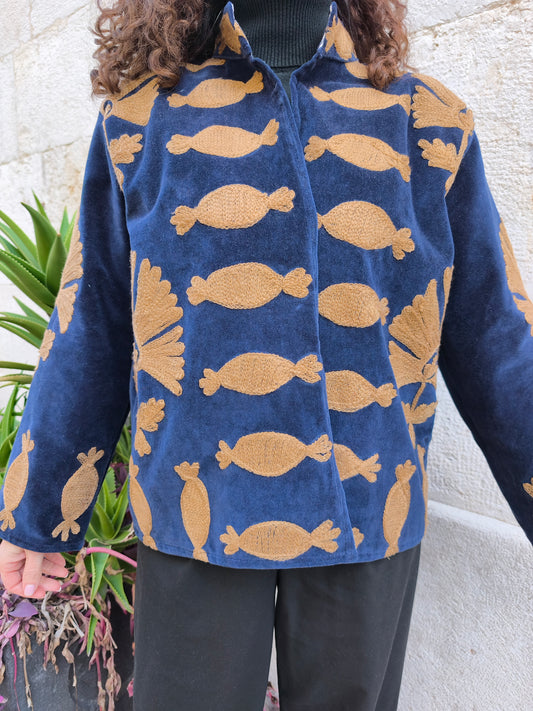 Giacca Velluto Suzani India 30S