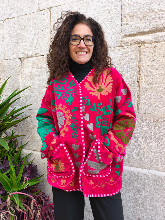 Giacca Velluto Suzani India 36S