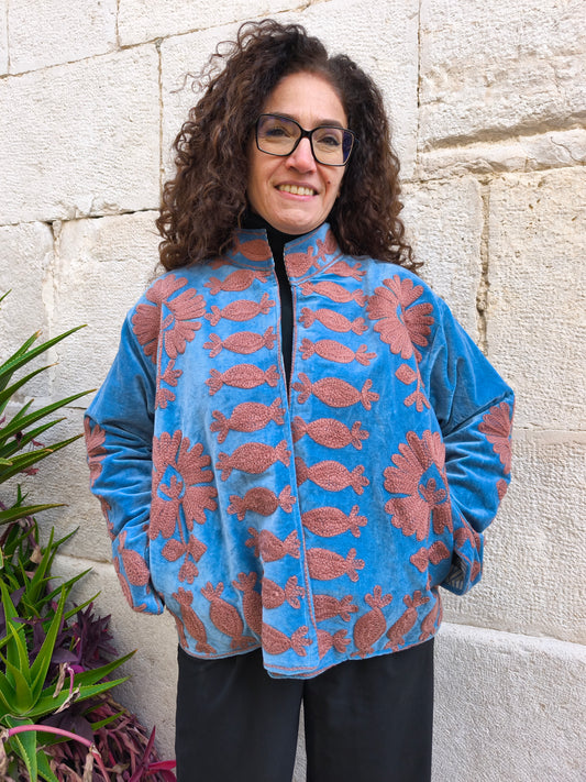 Giacca Velluto Suzani India 37S
