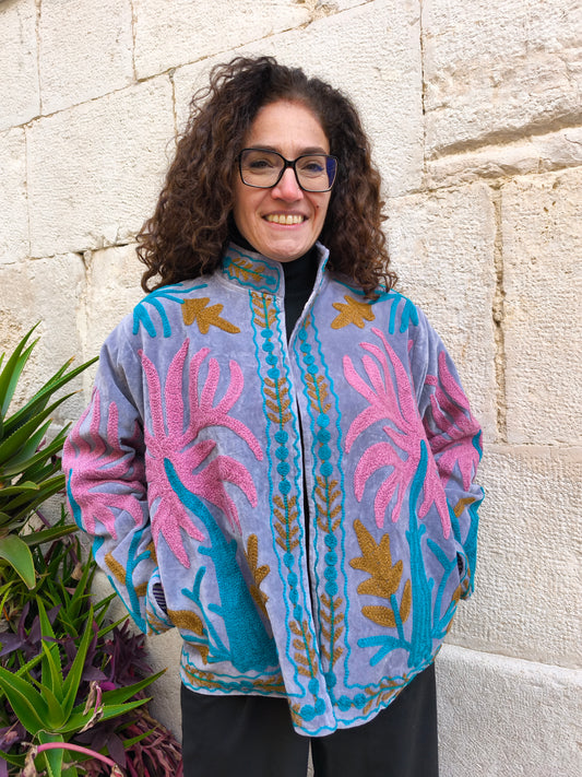 Giacca Velluto Suzani India 50S