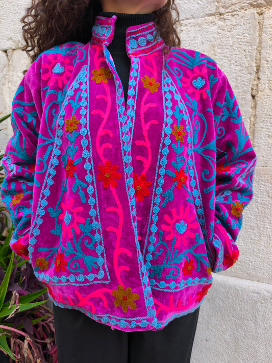 Giacca Velluto Suzani India 54S