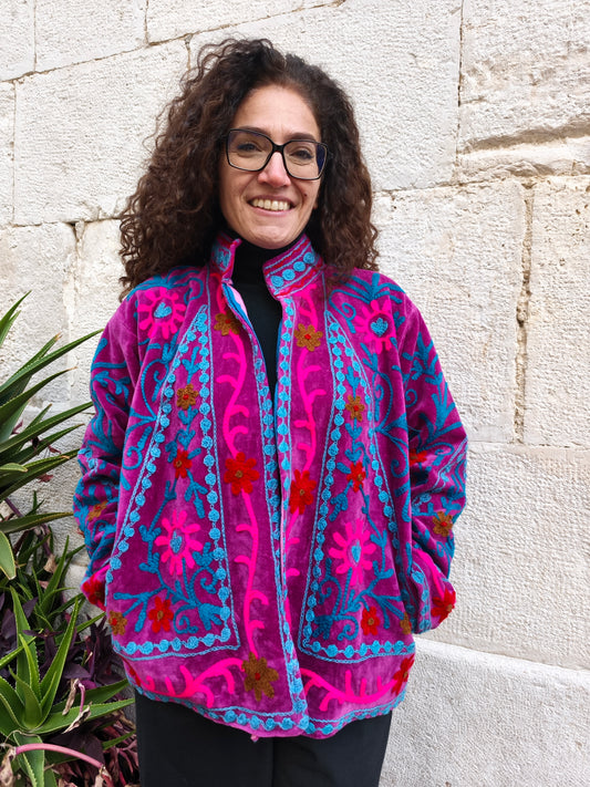 Giacca Velluto Suzani India 54S