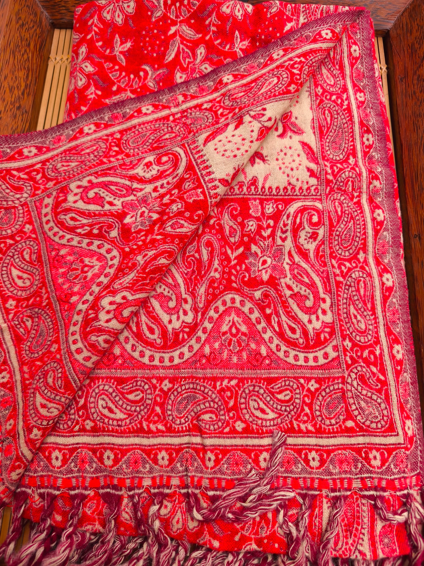 Scialle sciarpa stola Pashmina coperta lana di Yak calda Tibet 47B