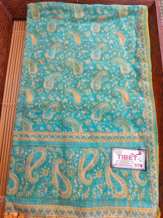 Scialle sciarpa stola Pashmina coperta lana di Yak calda Tibet 48B