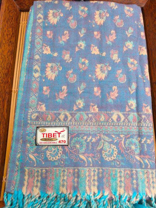 Scialle sciarpa stola Pashmina coperta lana di Yak calda Tibet 50B