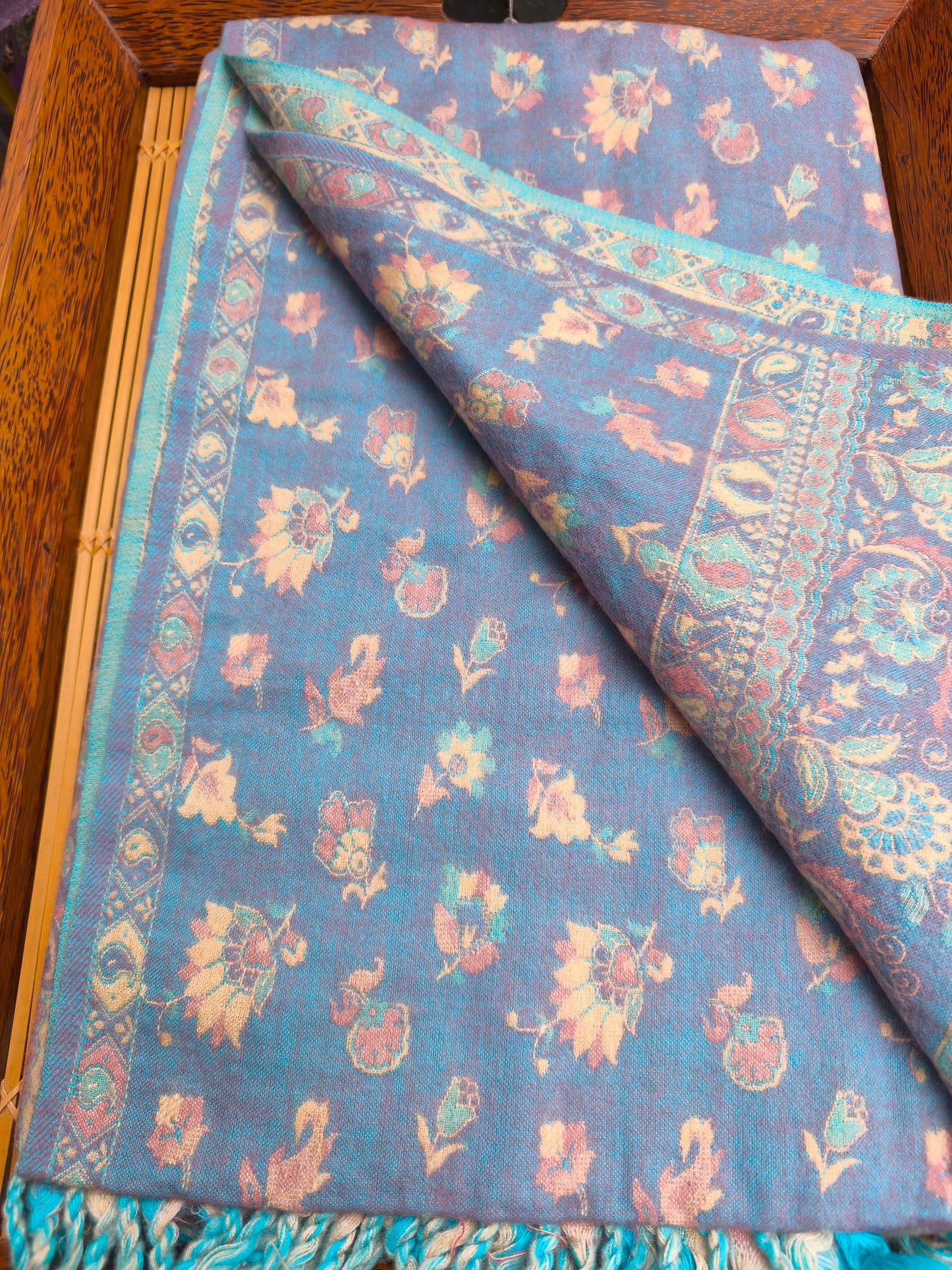 Scialle sciarpa stola Pashmina coperta lana di Yak calda Tibet 50B