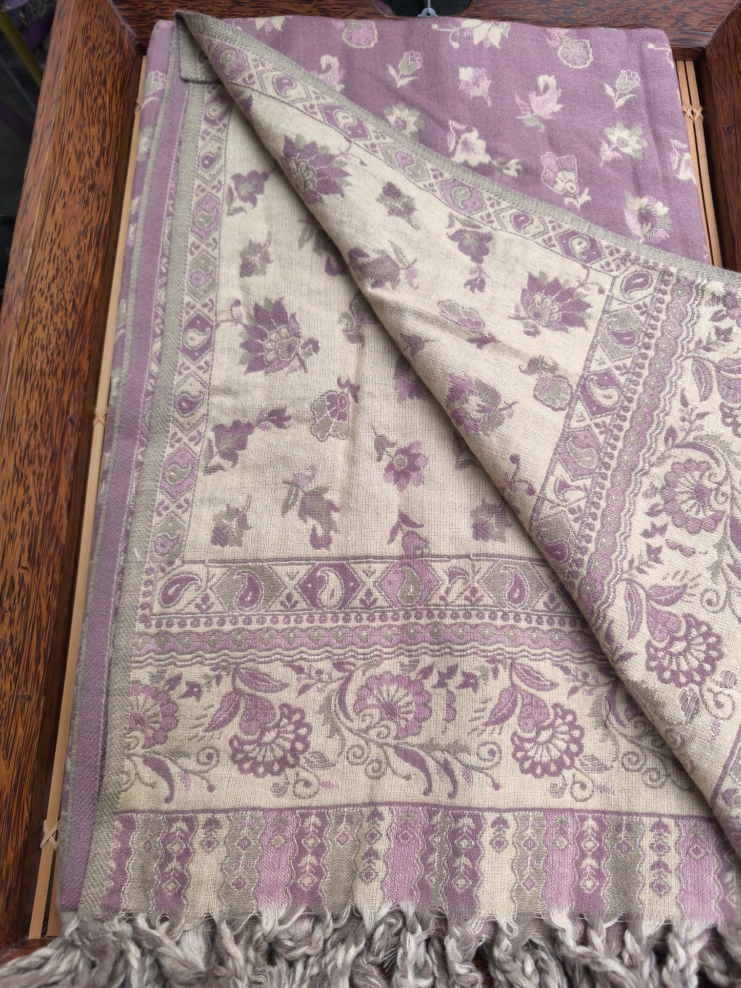 Scialle sciarpa stola Pashmina coperta lana di Yak calda Tibet 51B