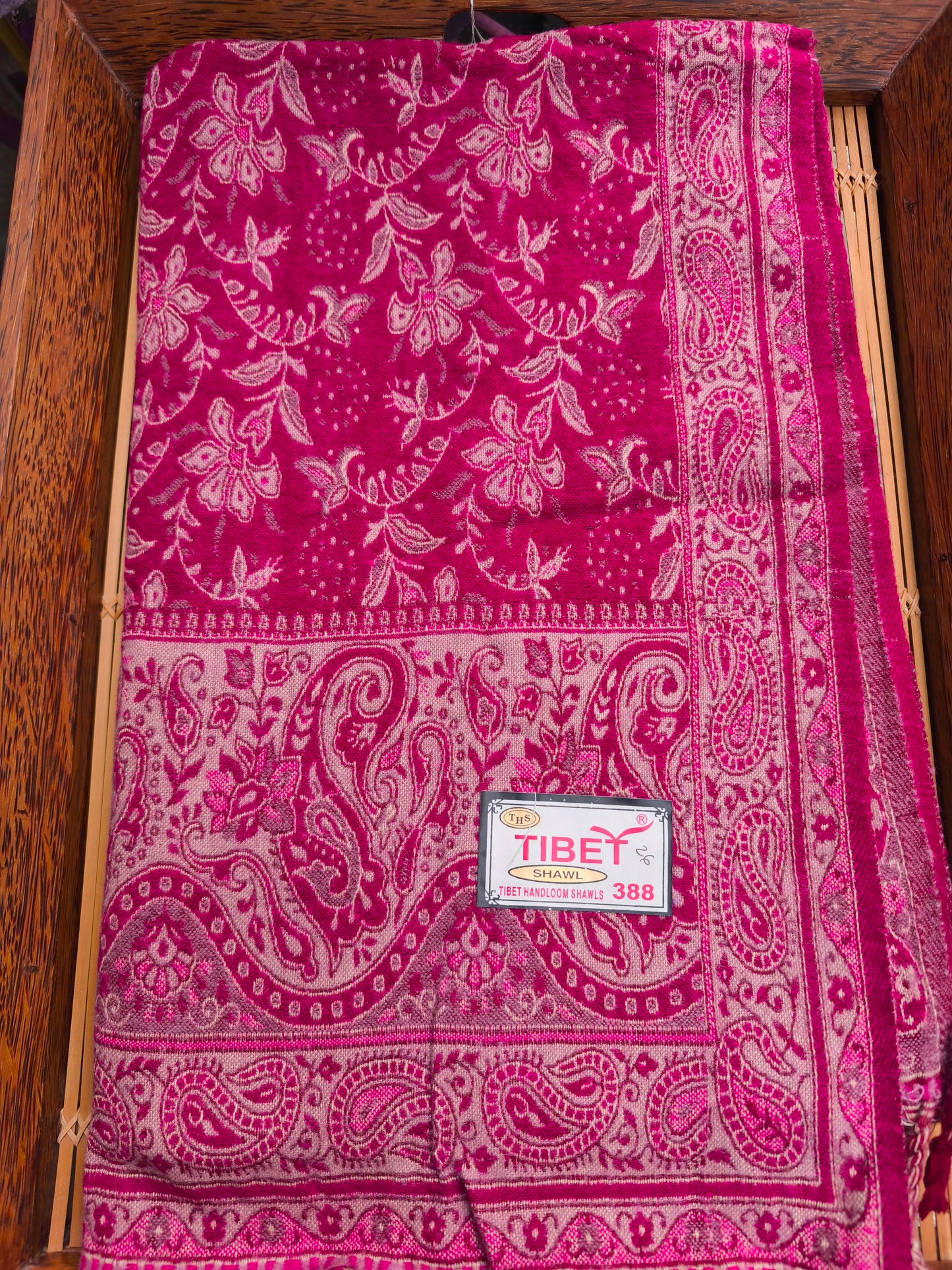 Scialle sciarpa stola Pashmina coperta lana di Yak calda Tibet 61B