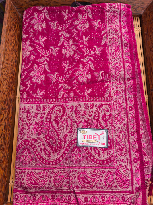 Scialle sciarpa stola Pashmina coperta lana di Yak calda Tibet 61B