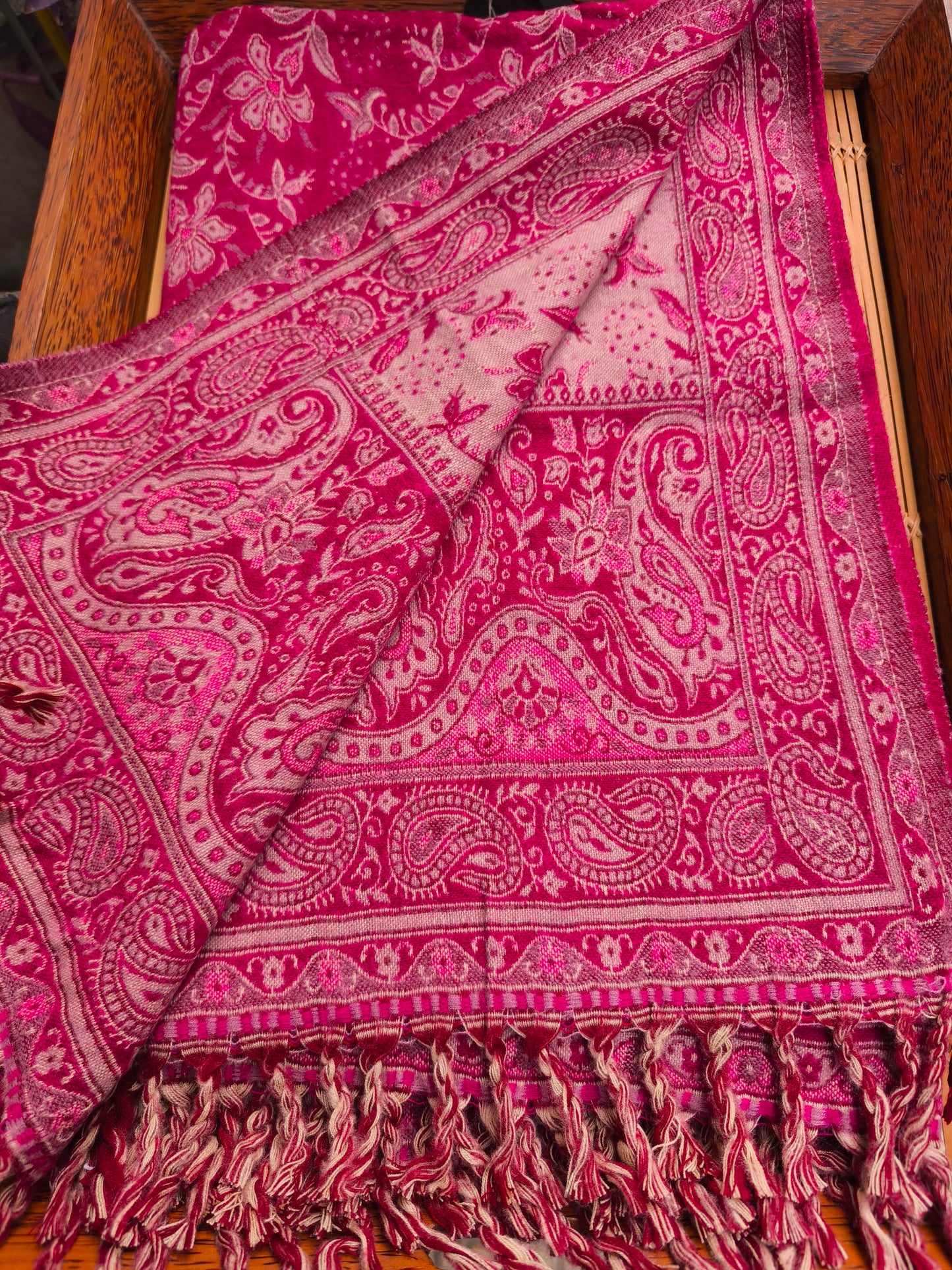 Scialle sciarpa stola Pashmina coperta lana di Yak calda Tibet 61B