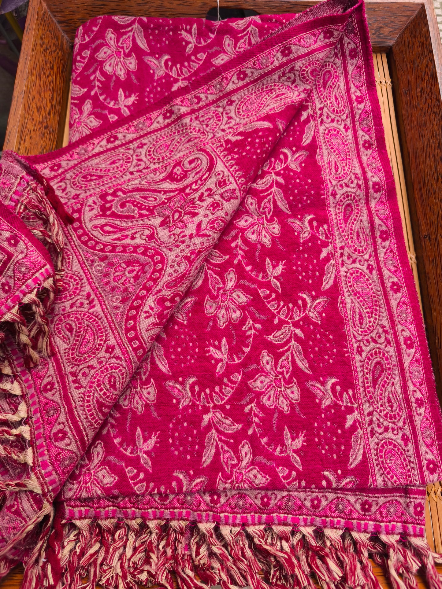 Scialle sciarpa stola Pashmina coperta lana di Yak calda Tibet 61B