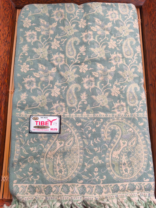 Scialle sciarpa stola Pashmina coperta lana di Yak calda Tibet 62B