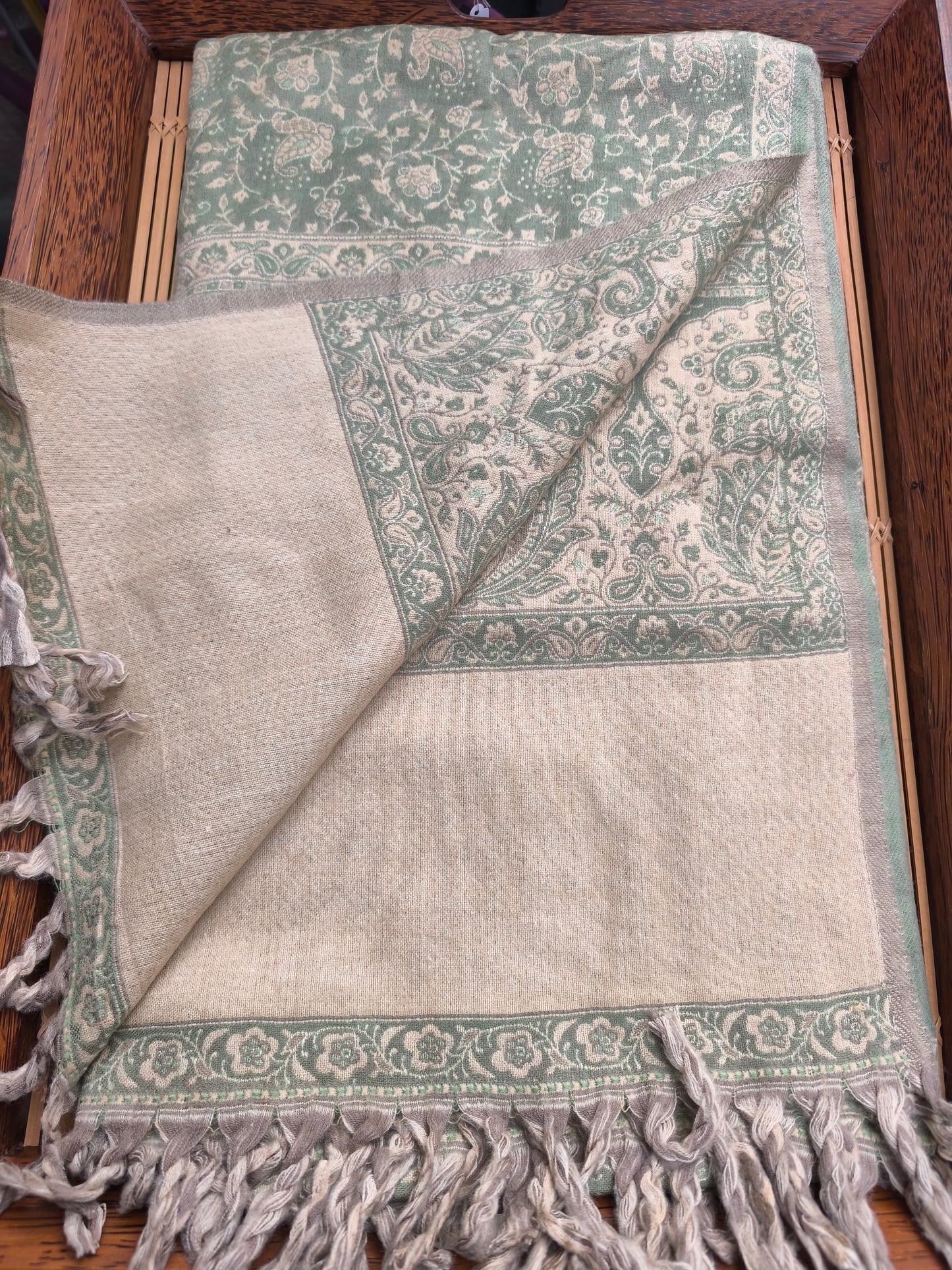 Scialle sciarpa stola Pashmina coperta lana di Yak calda Tibet 64B