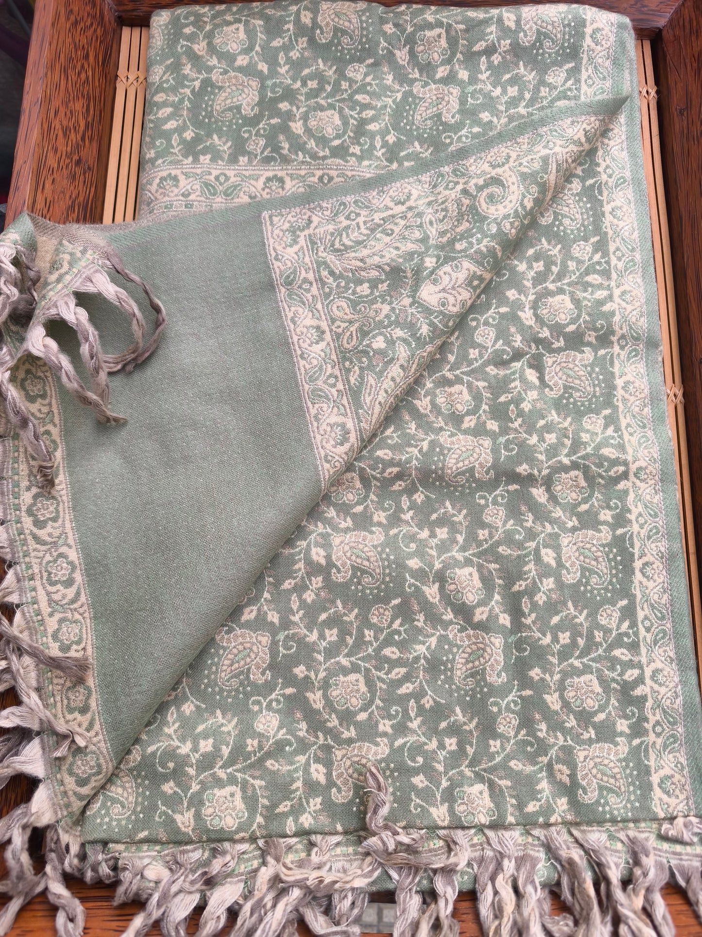 Scialle sciarpa stola Pashmina coperta lana di Yak calda Tibet 64B