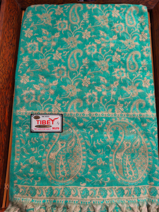 Scialle sciarpa stola Pashmina coperta lana di Yak calda Tibet 66B