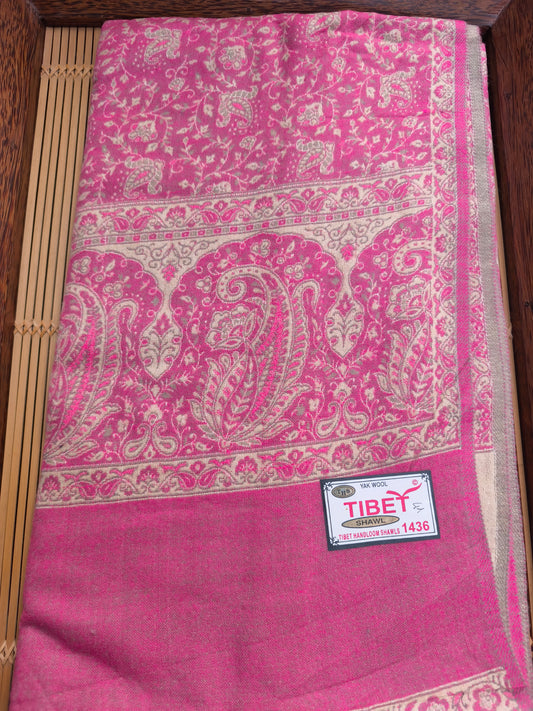 Scialle sciarpa stola Pashmina coperta lana di Yak calda Tibet 75B