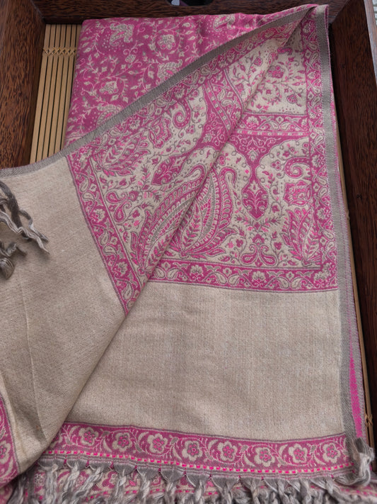 Scialle sciarpa stola Pashmina coperta lana di Yak calda Tibet 75B