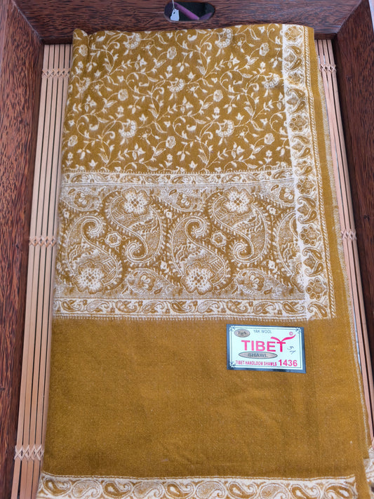 Scialle sciarpa stola Pashmina coperta lana di Yak calda Tibet 76B