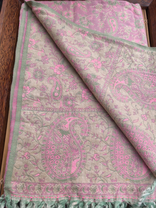 Scialle sciarpa stola Pashmina coperta lana di Yak calda Tibet 79B