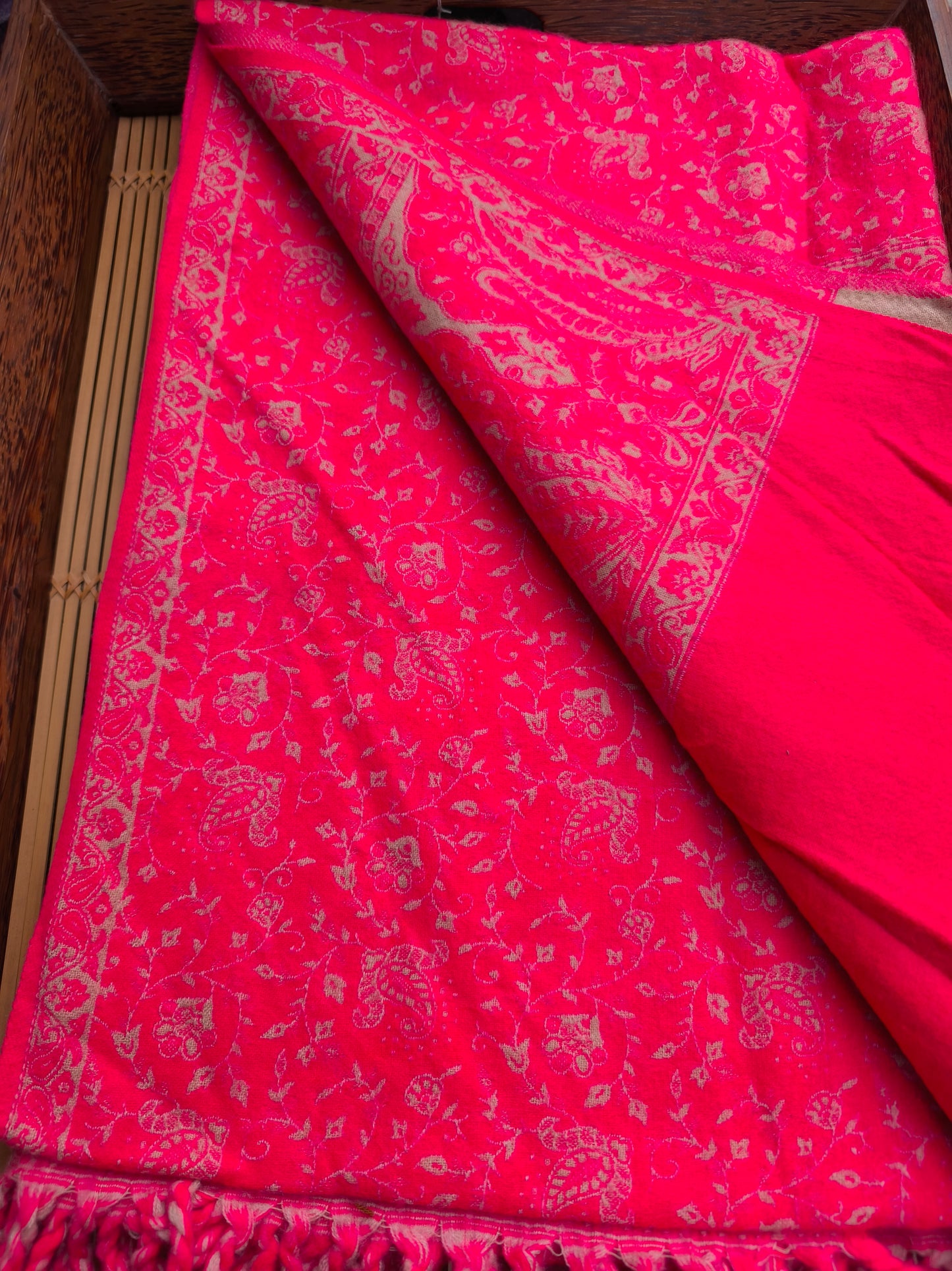 Scialle sciarpa stola Pashmina coperta lana di Yak calda Tibet 80B Difettato