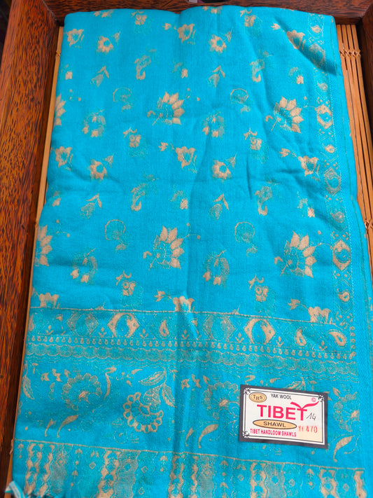 Scialle sciarpa stola Pashmina coperta lana di Yak calda Tibet 81B