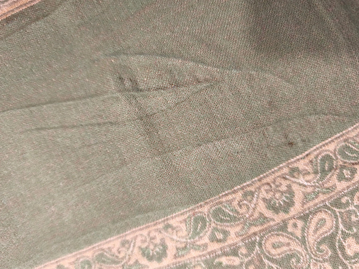 Scialle sciarpa stola Pashmina coperta lana di Yak calda Tibet 83B Difettato