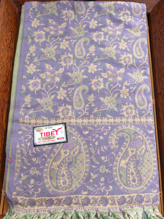 Scialle sciarpa stola Pashmina coperta lana di Yak calda Tibet 84B