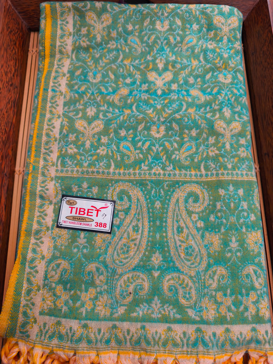 Scialle sciarpa stola Pashmina coperta lana di Yak calda Tibet 85B