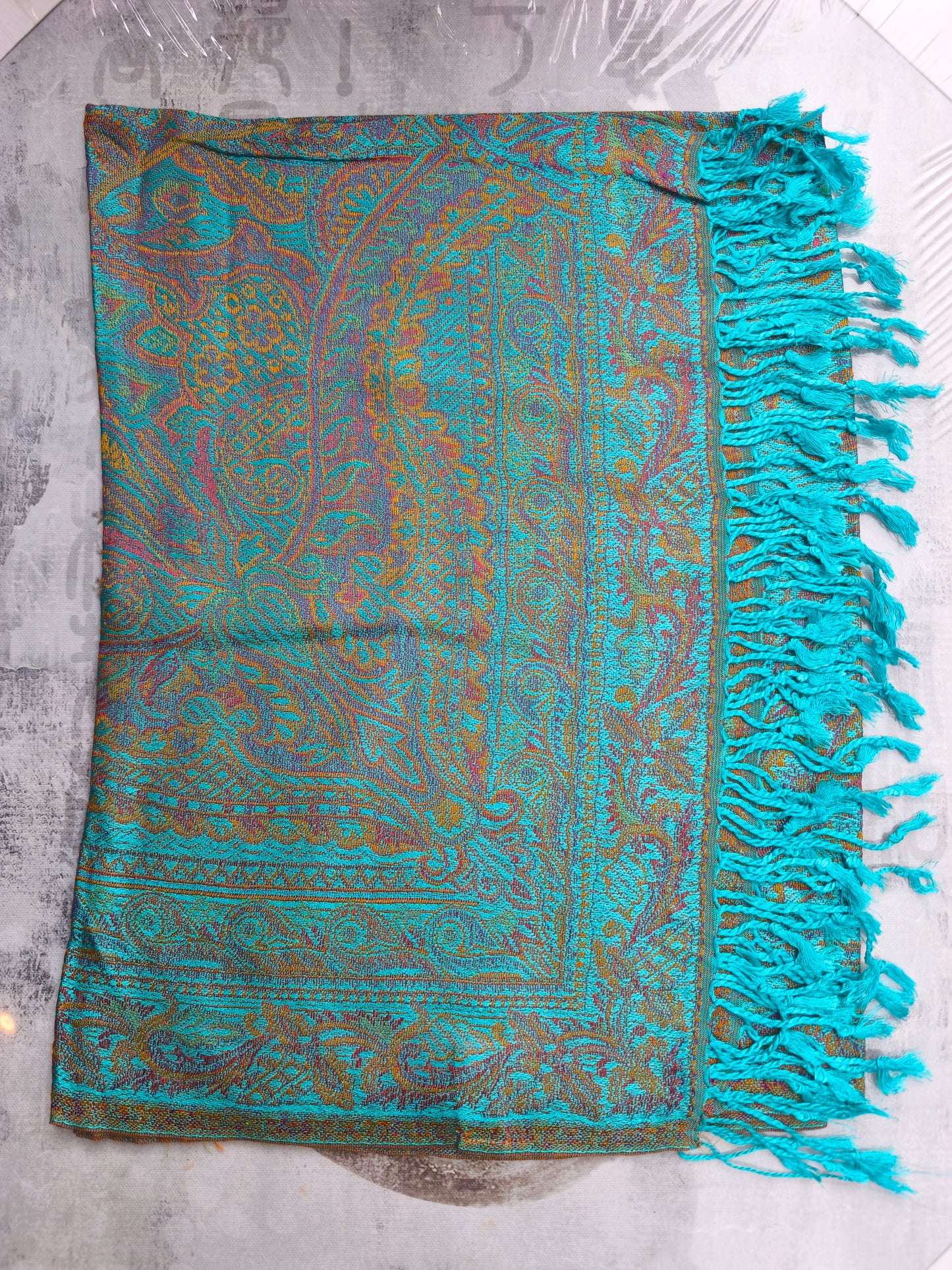 Pashmina Scarf Silk 100% India cm 195X75 2S