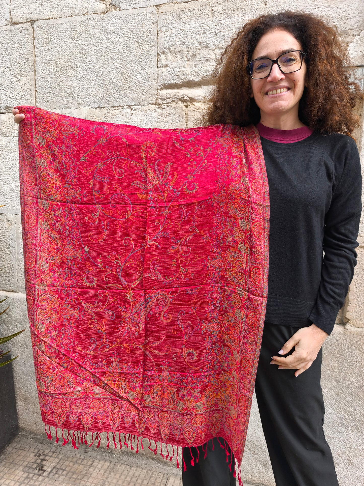 Pashmina Scarf Silk 100% India 195X75 cm 3S