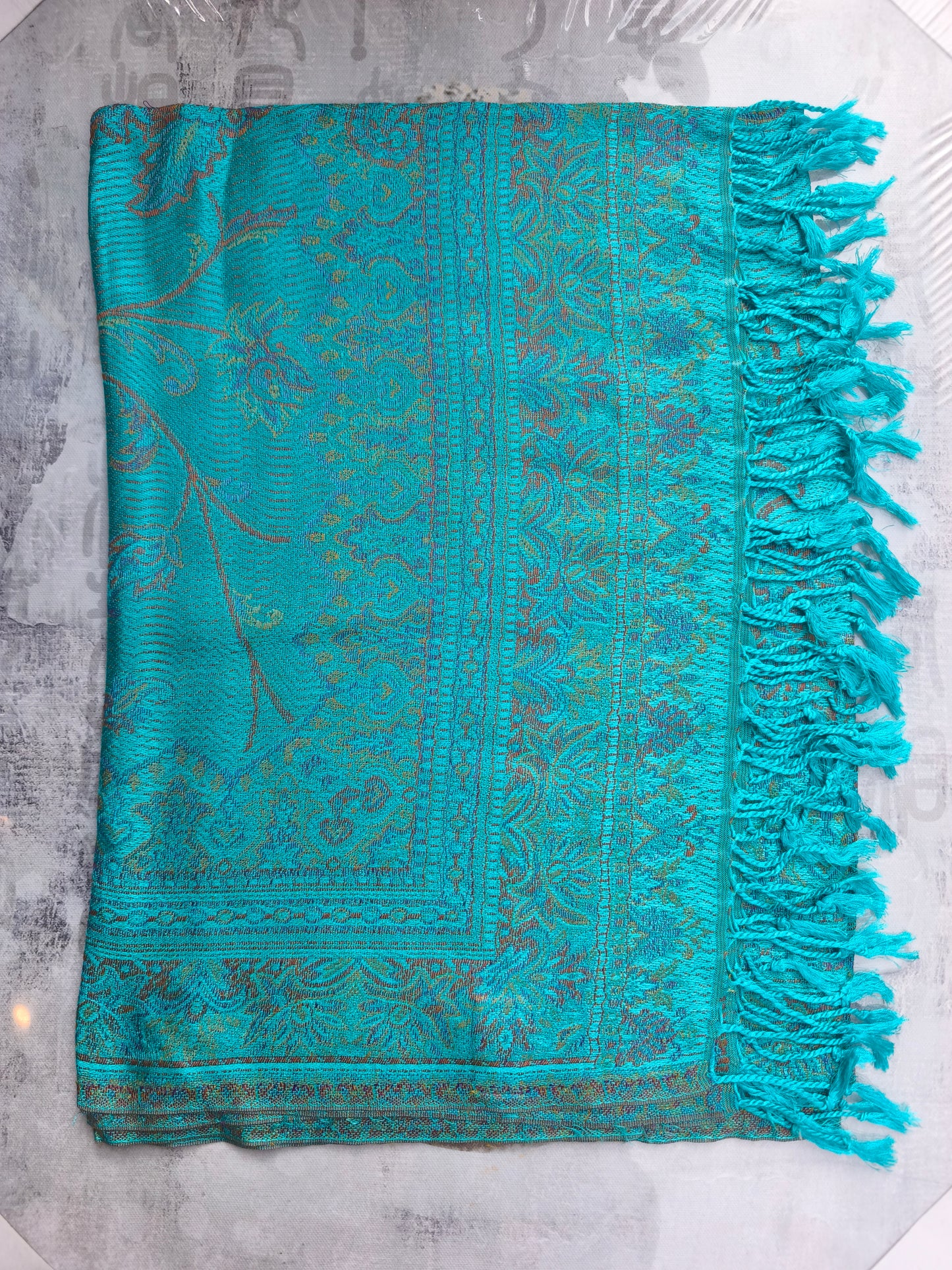 Pashmina Scarf 100% Silk India 195X75 cm 4S