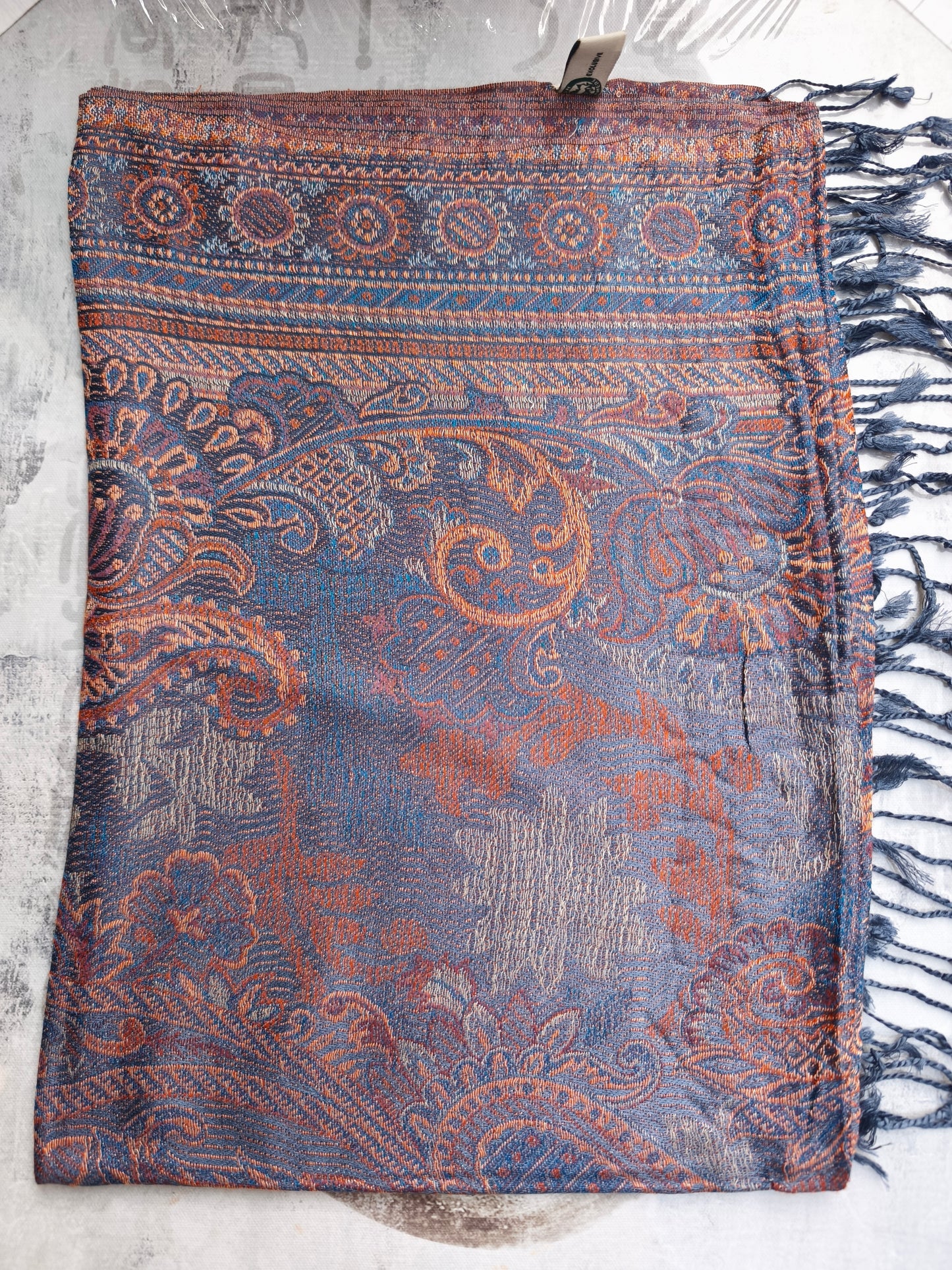 Pashmina Scarf 100% Silk India cm 195X75 5S