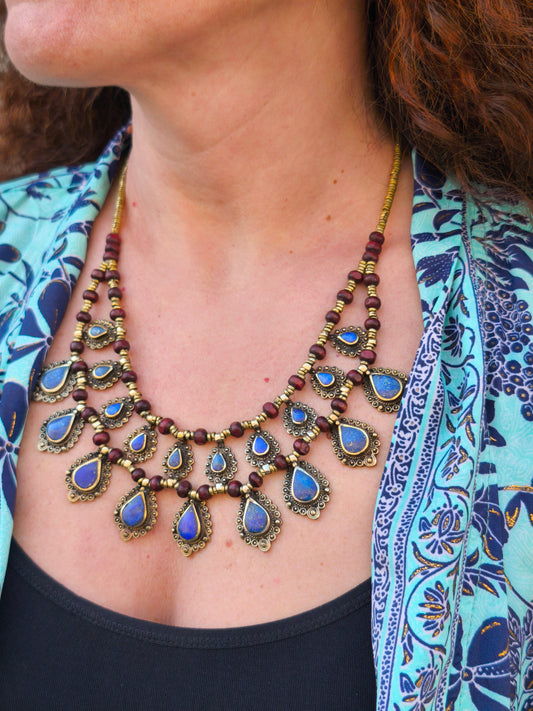 Collana vintage Lapislazzuli