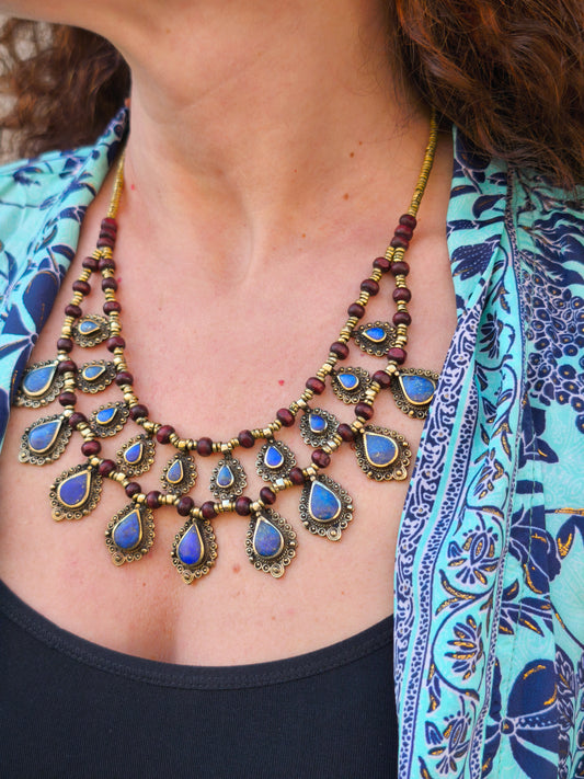 Collana vintage Lapislazzuli