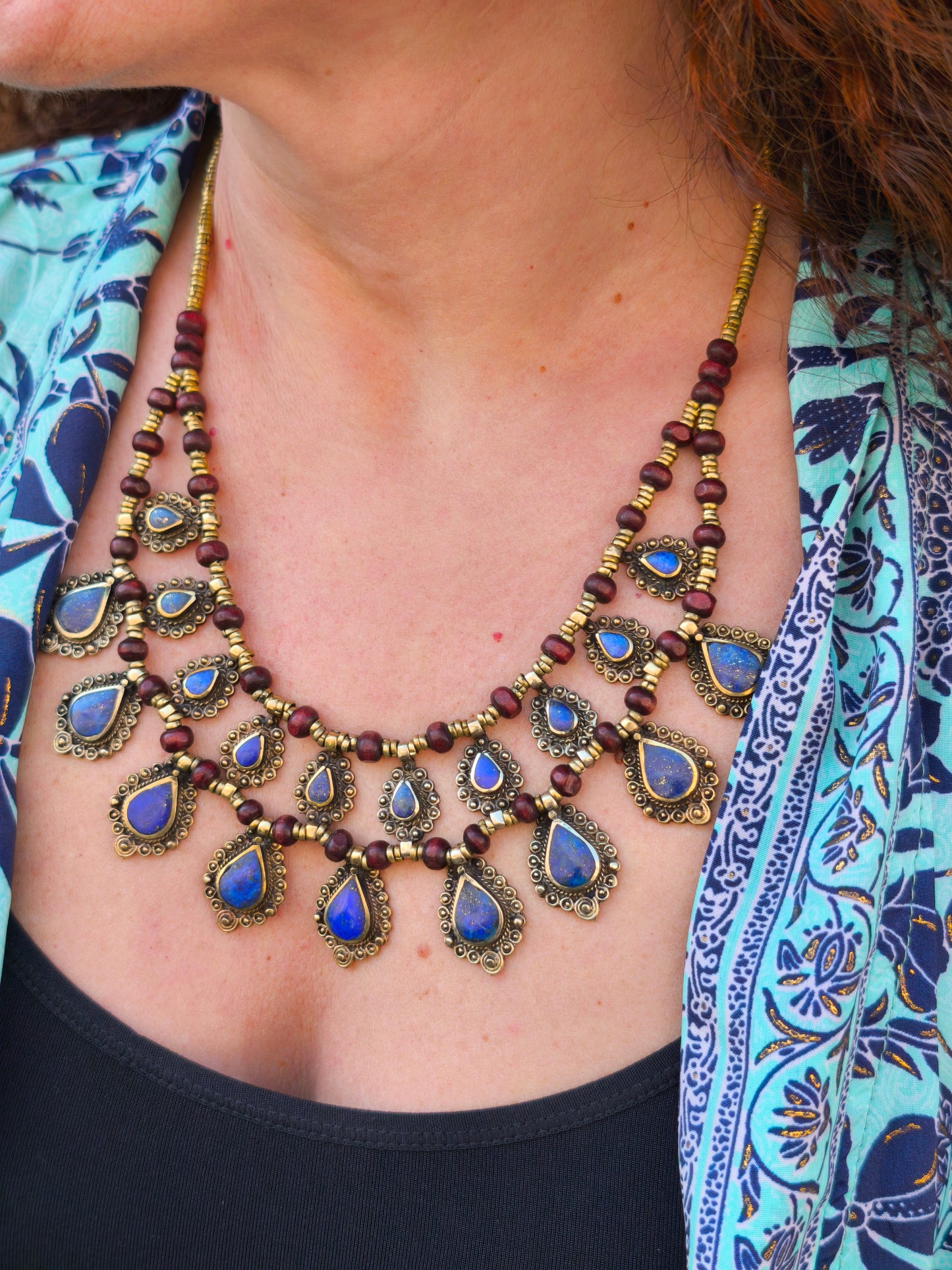 Collana vintage Lapislazzuli