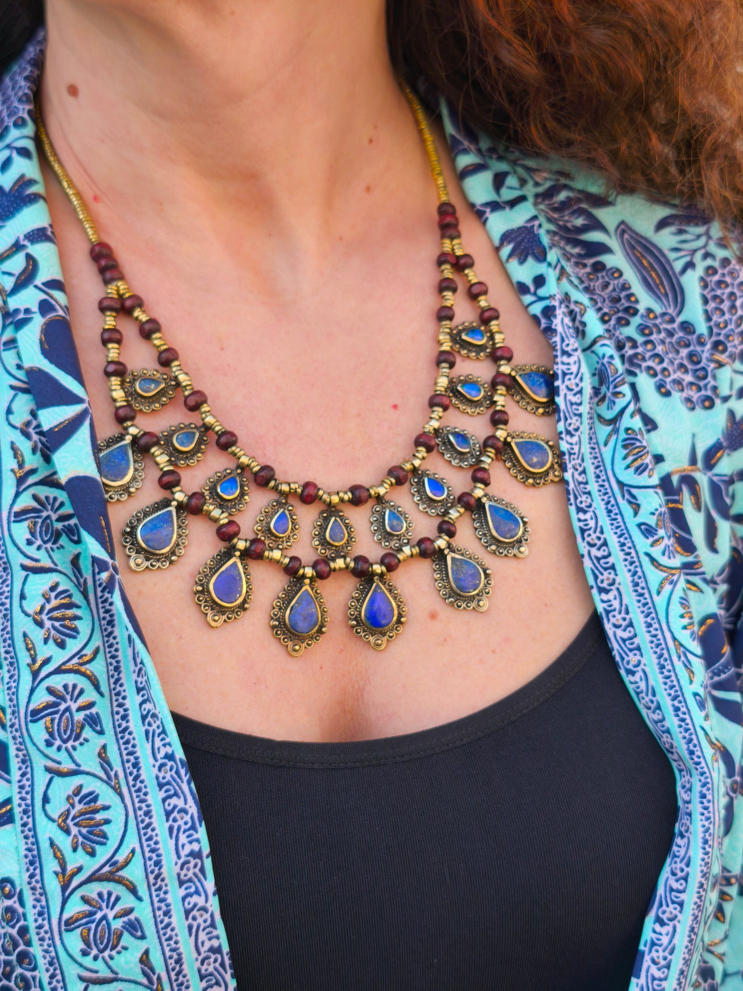 Collana vintage Lapislazzuli