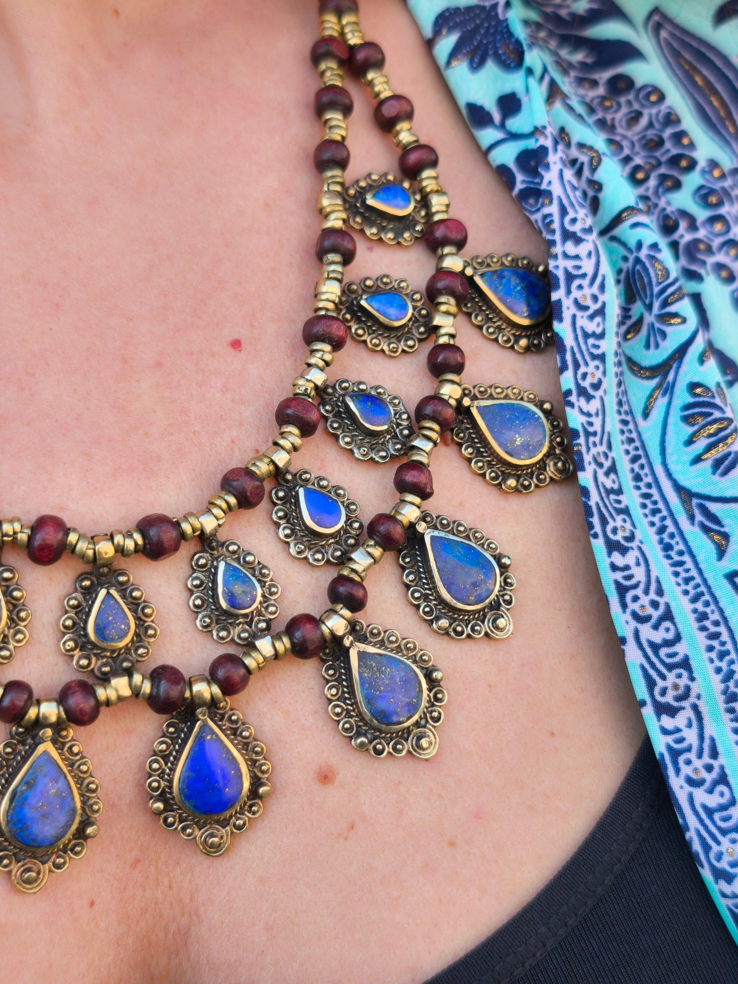 Collana vintage Lapislazzuli