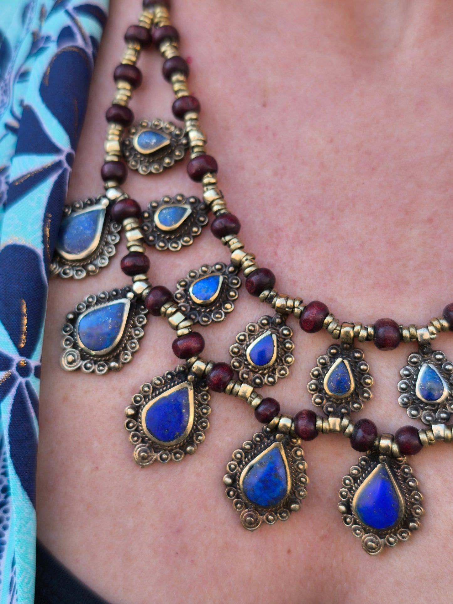 Collana vintage Lapislazzuli