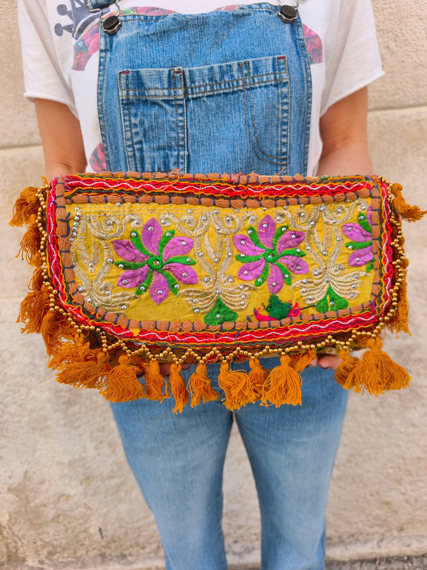 Borsa pochette fatta a mano India