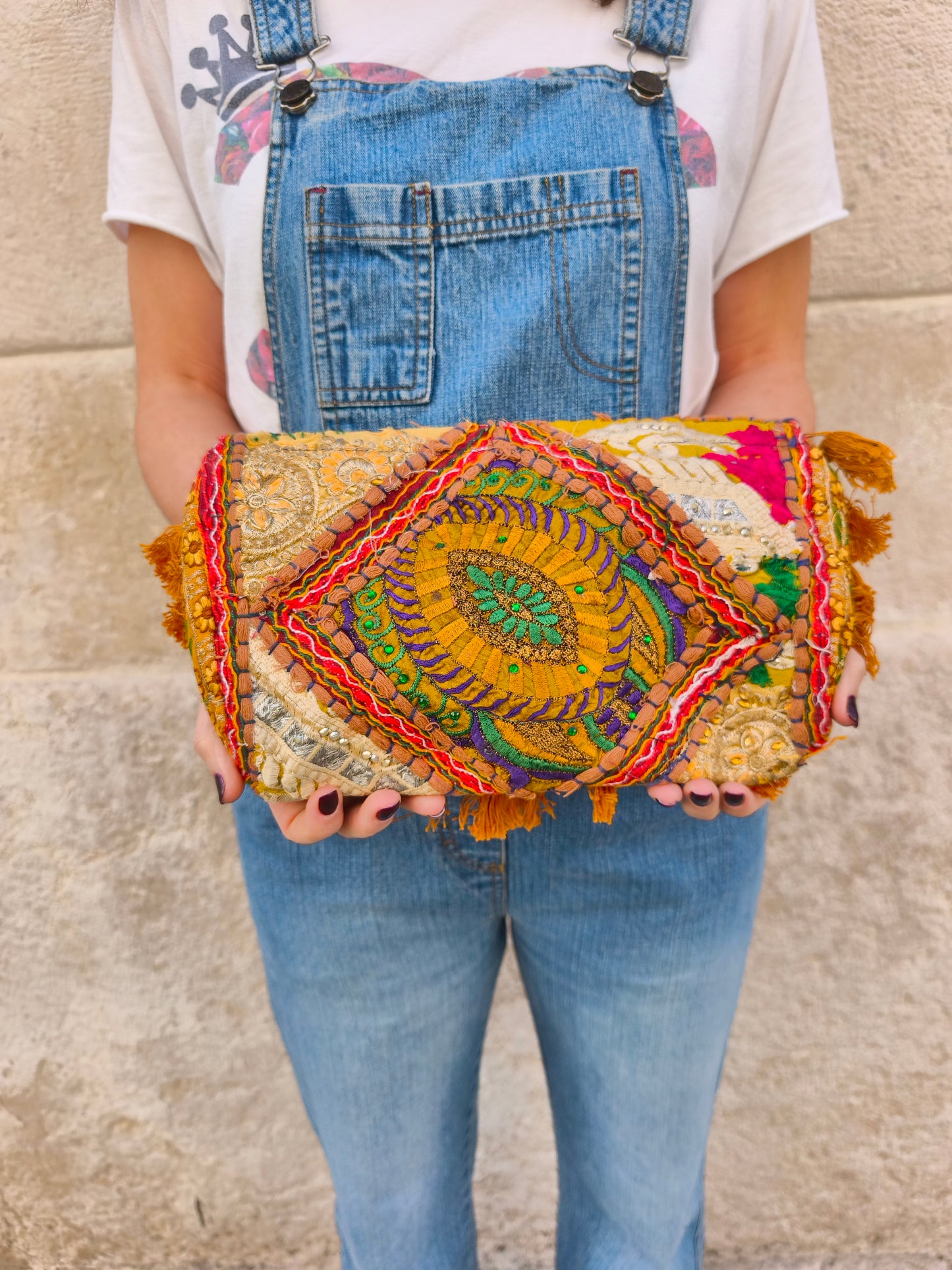 Borsa pochette fatta a mano India
