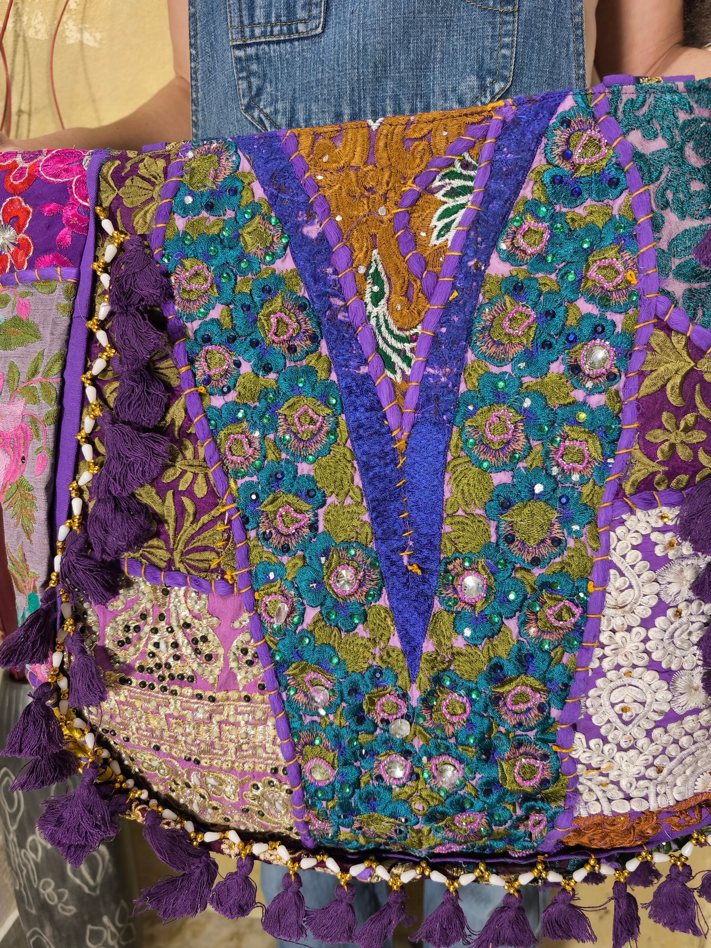 Borsa patchwork fatta a mano India