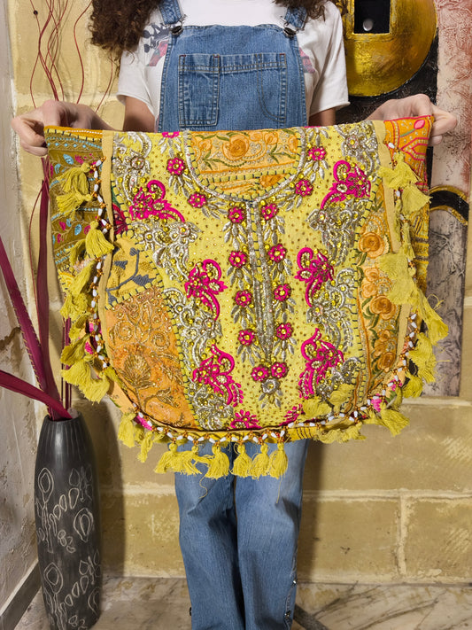 Borsa patchwork fatta a mano India