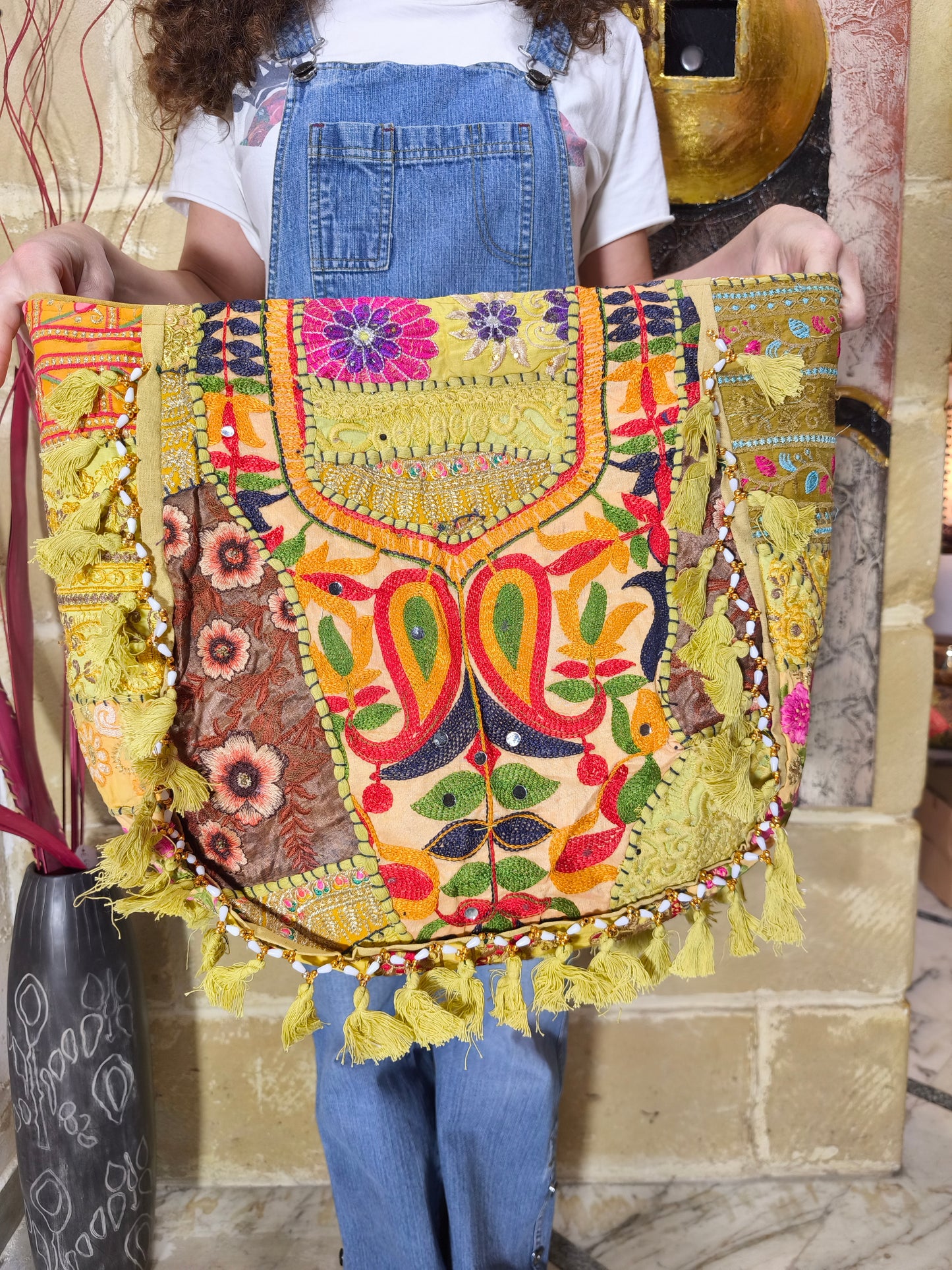 Borsa patchwork fatta a mano India