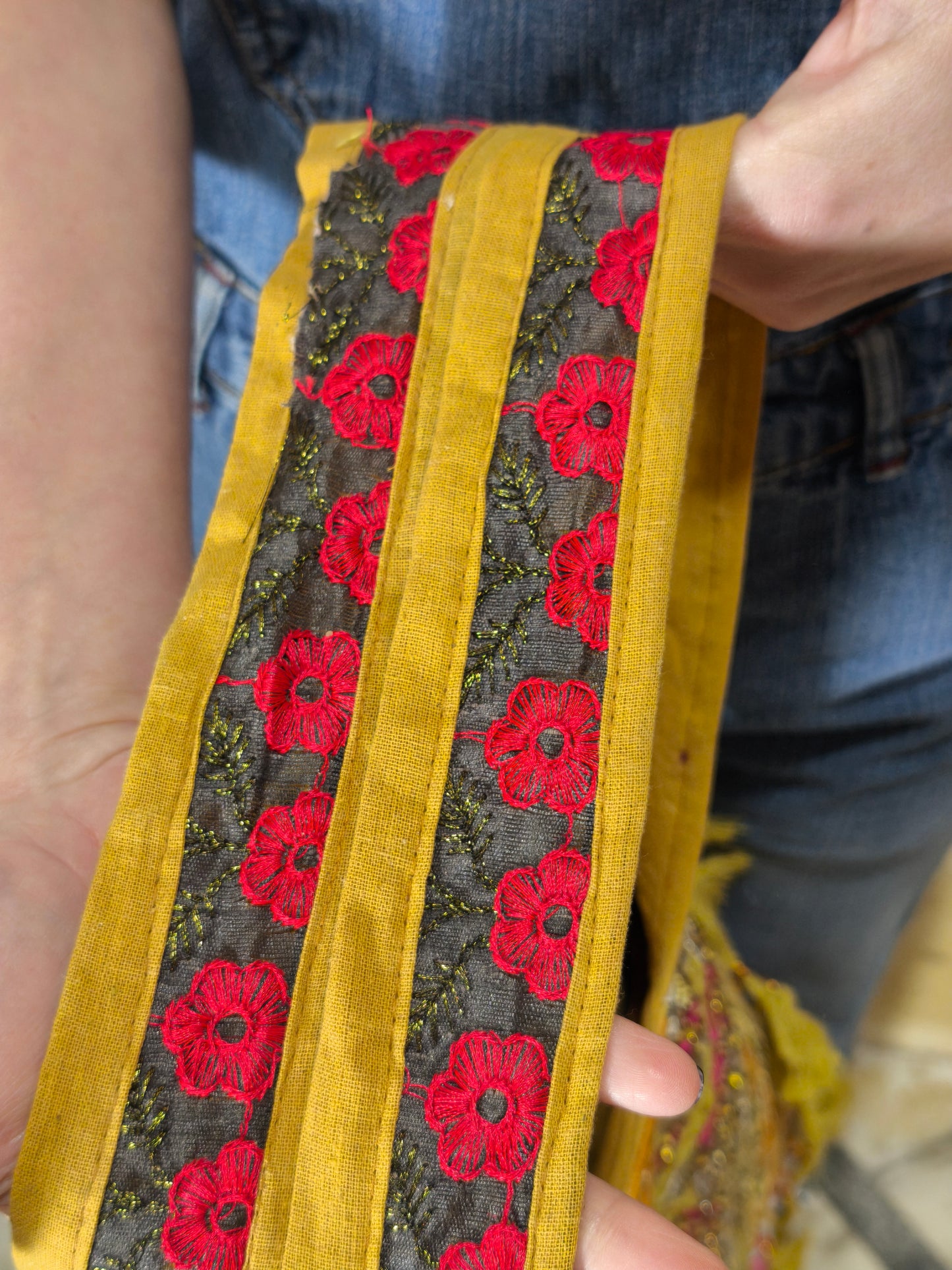Borsa patchwork fatta a mano India