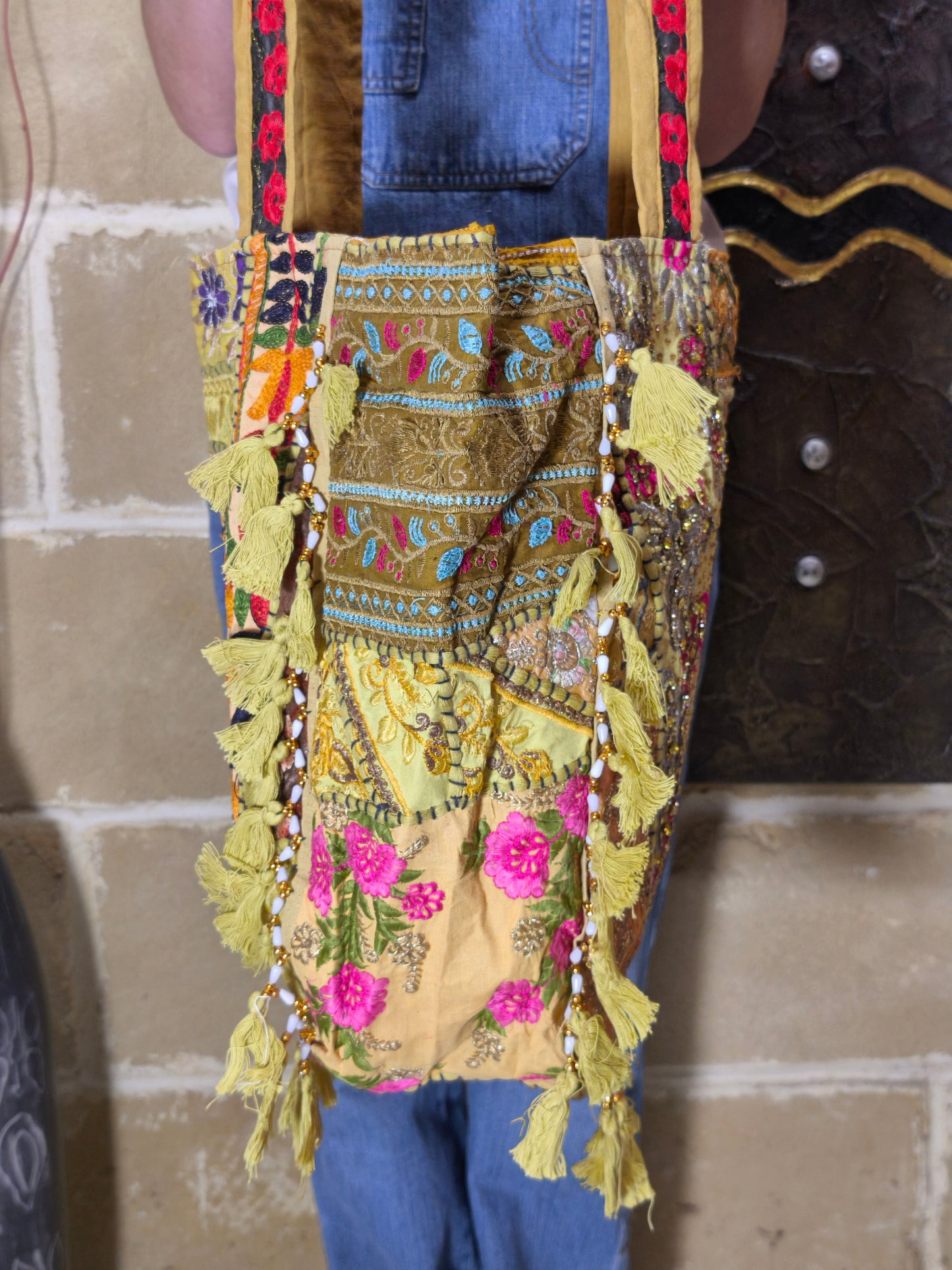 Borsa patchwork fatta a mano India