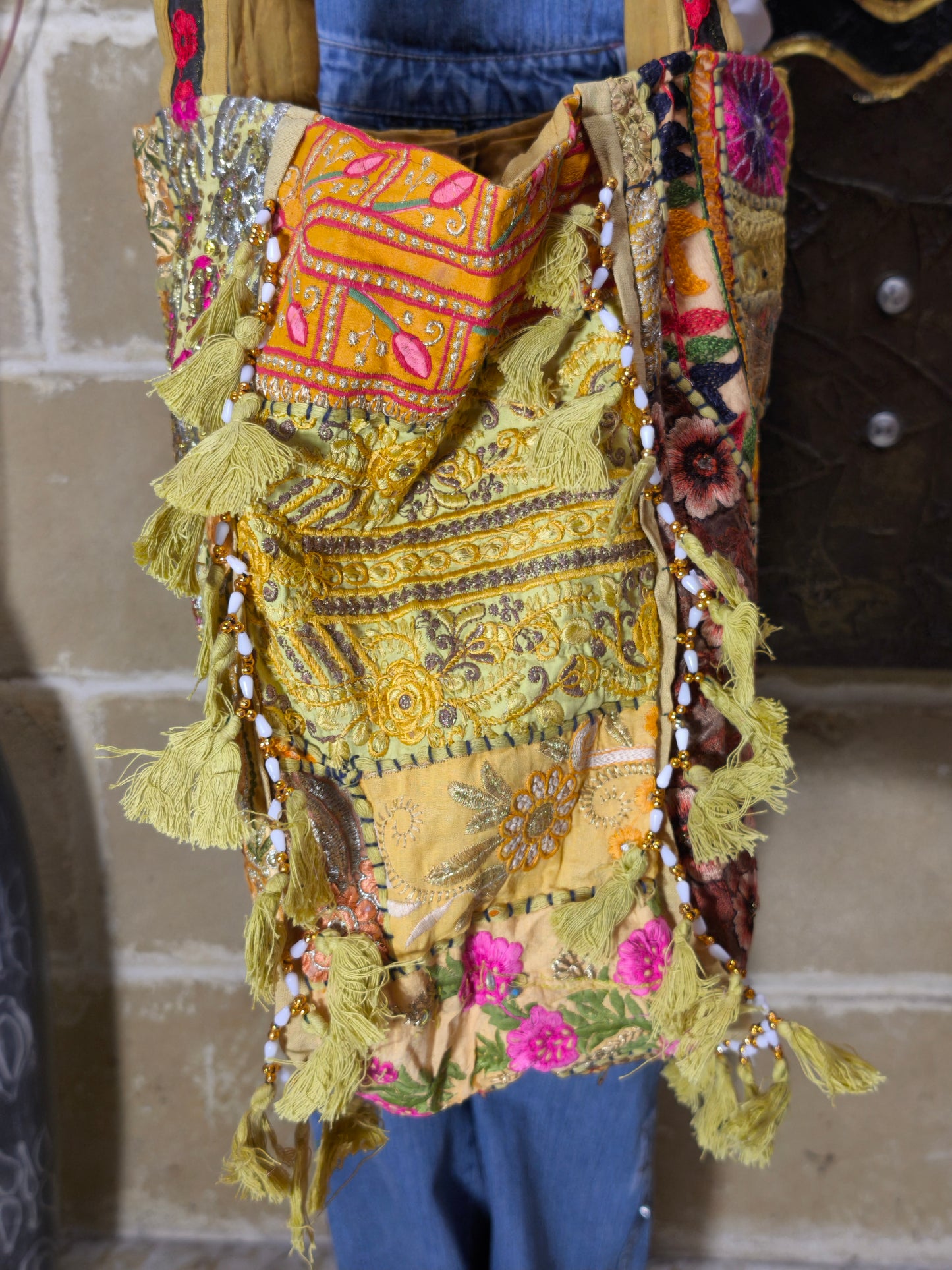 Borsa patchwork fatta a mano India