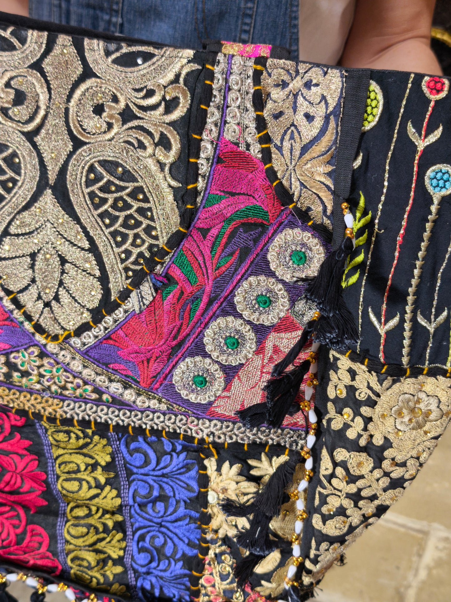 Borsa patchwork fatta a mano India
