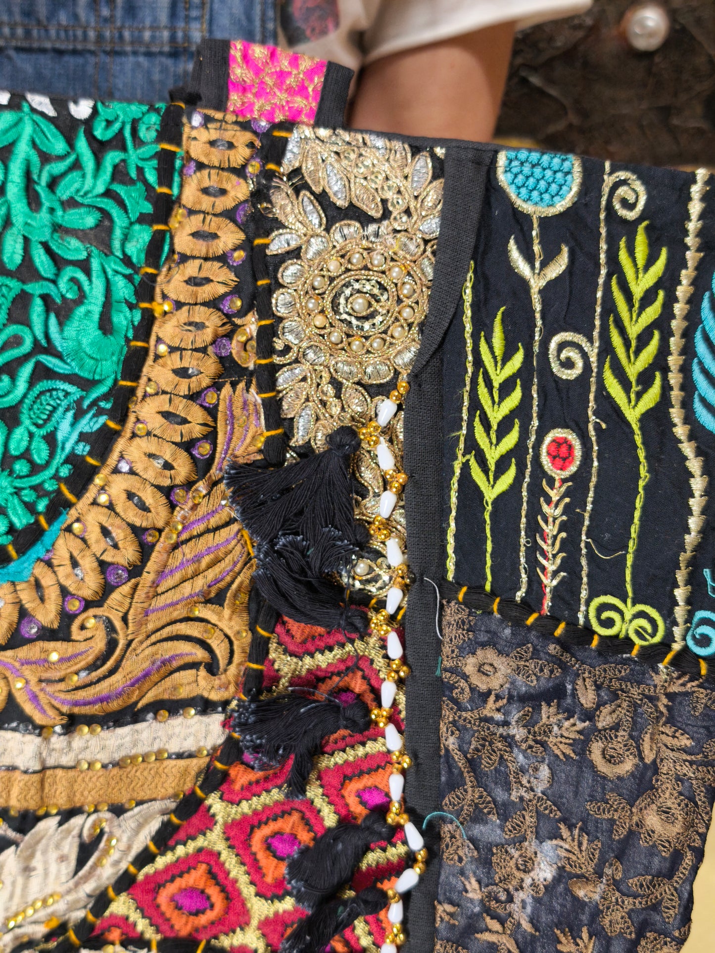 Borsa patchwork fatta a mano India